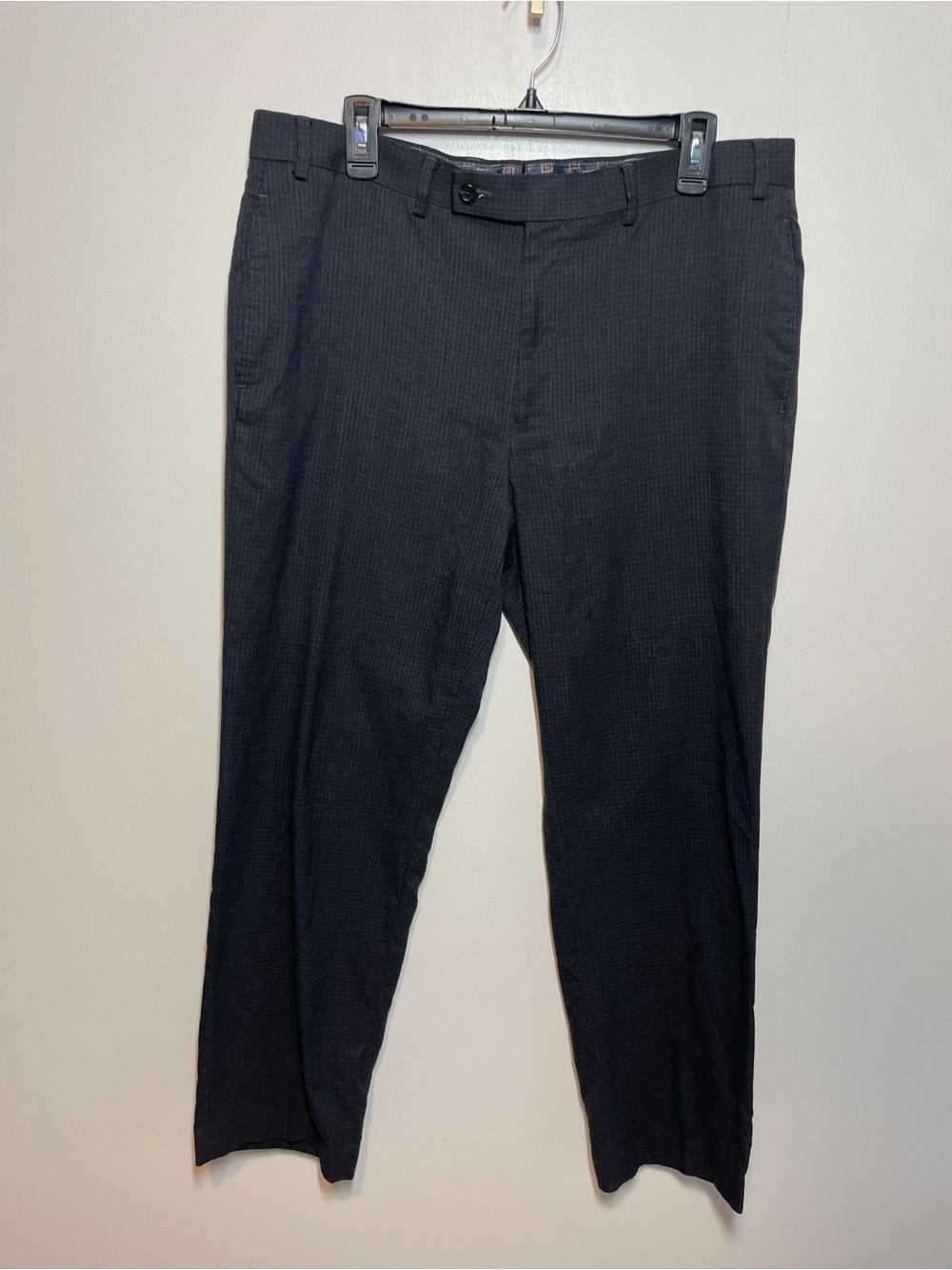 Lauren Ralph Lauren Men's Dark Gray Pinstripe Dress Pants